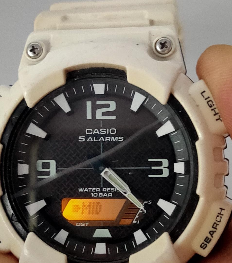 Casio AQ-S810W Tough Solar Ana-Digi 5 Alarms Dead battery |