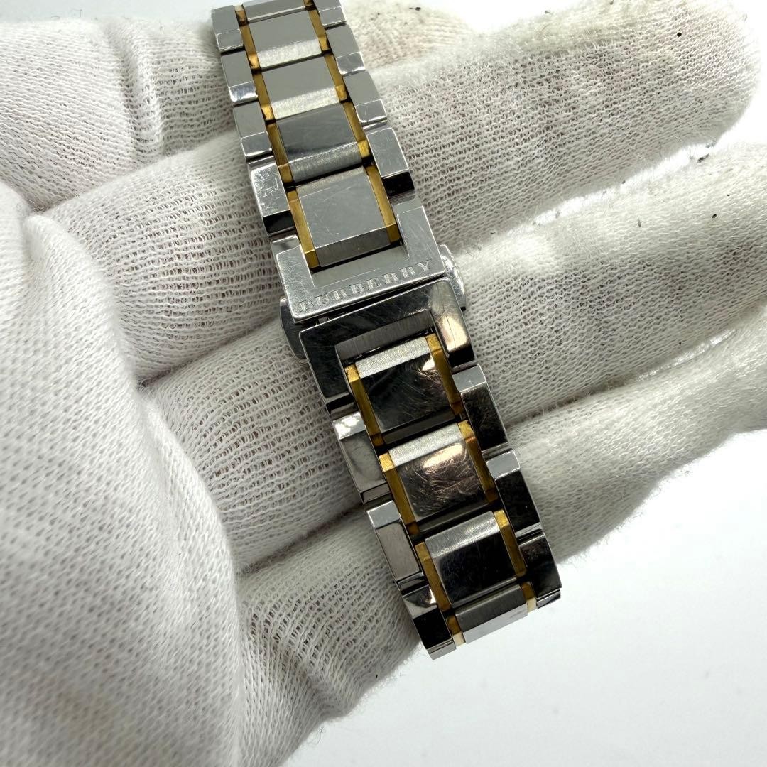 Working BURBERRY Wristwatch Nova Check Gold Combo Ladies