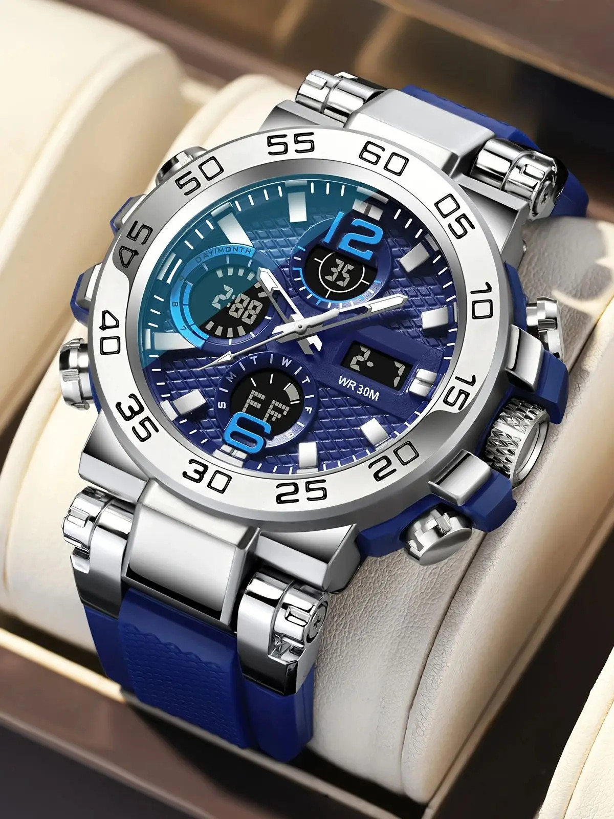 LIGE FOXBOX Men Digital Watch Sport Wristwatch Military Quartz Silicone Watches