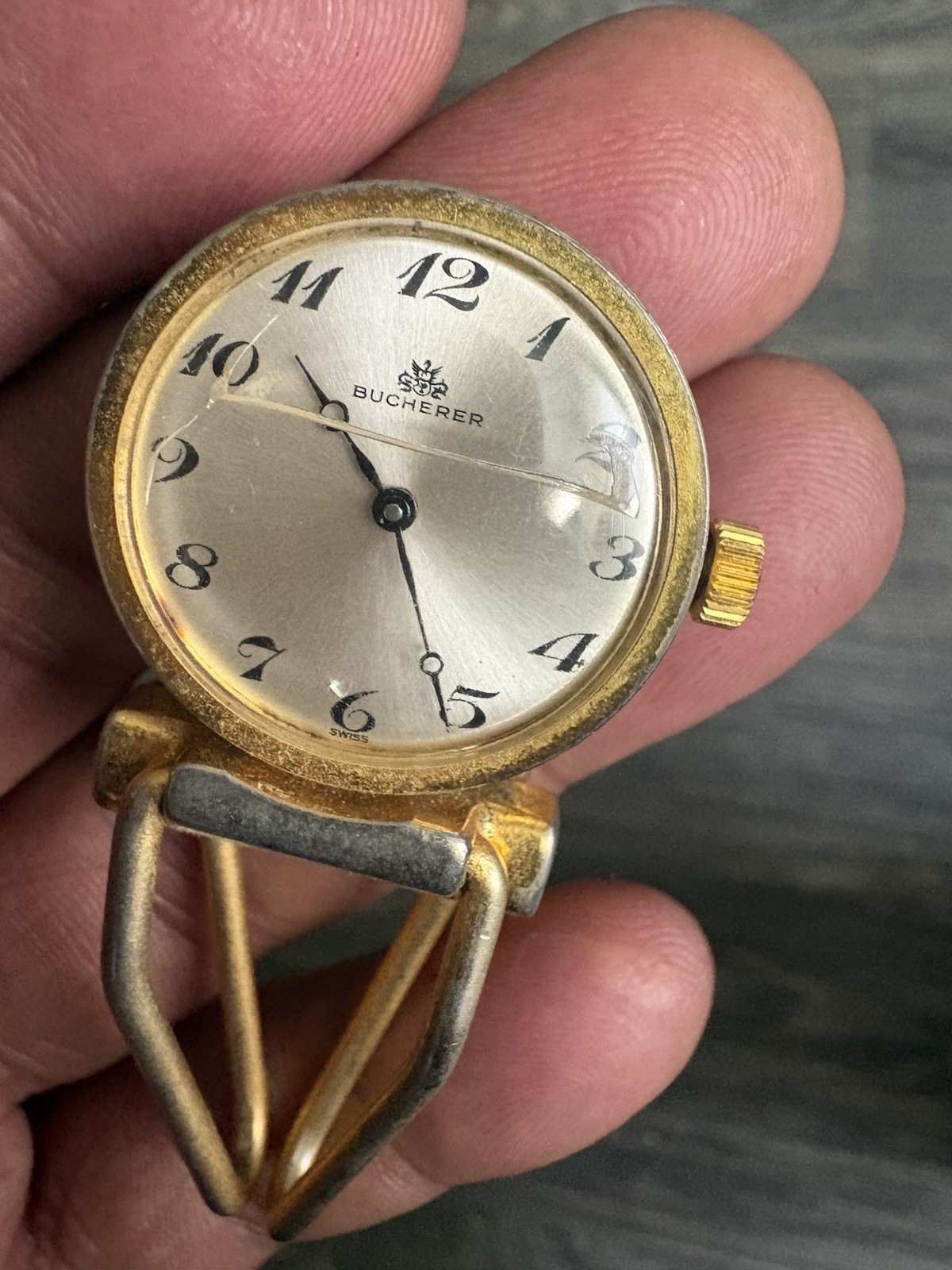 Bucherer Men’s Vintage Automatic Watch Gold Tone None Working