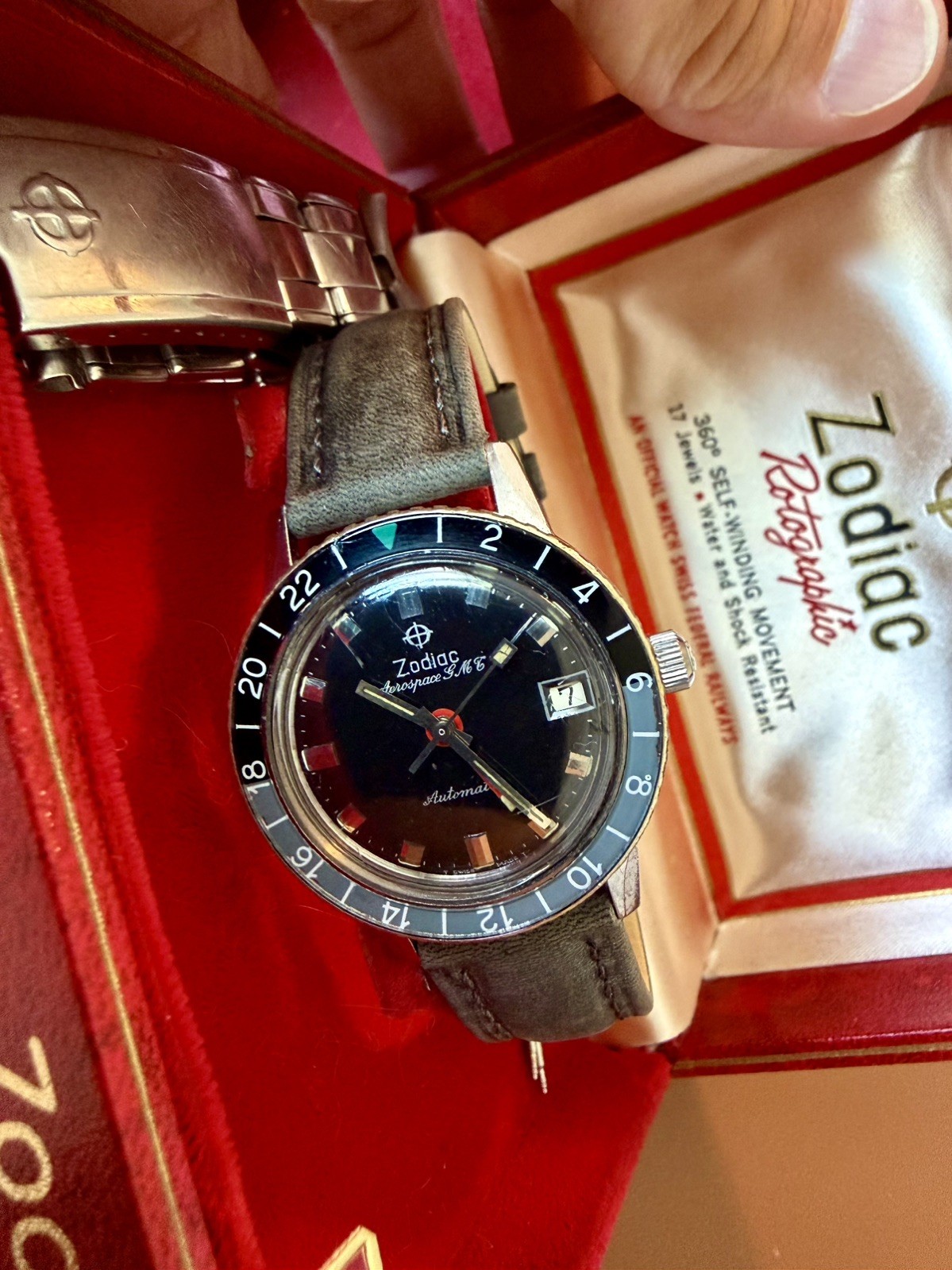 Zodiac Vietnam 2 watch lot Sea Wolf Datographic & Aerospace GMT automatic extras