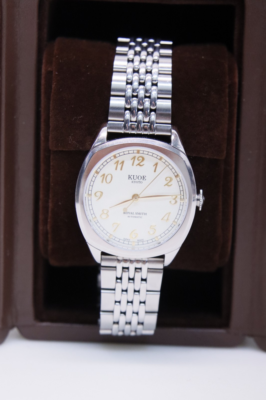KUOE Kyoto Royal Smith 90-008 Automatic 34㎜ S.Steel Made in Japan Watch In Box