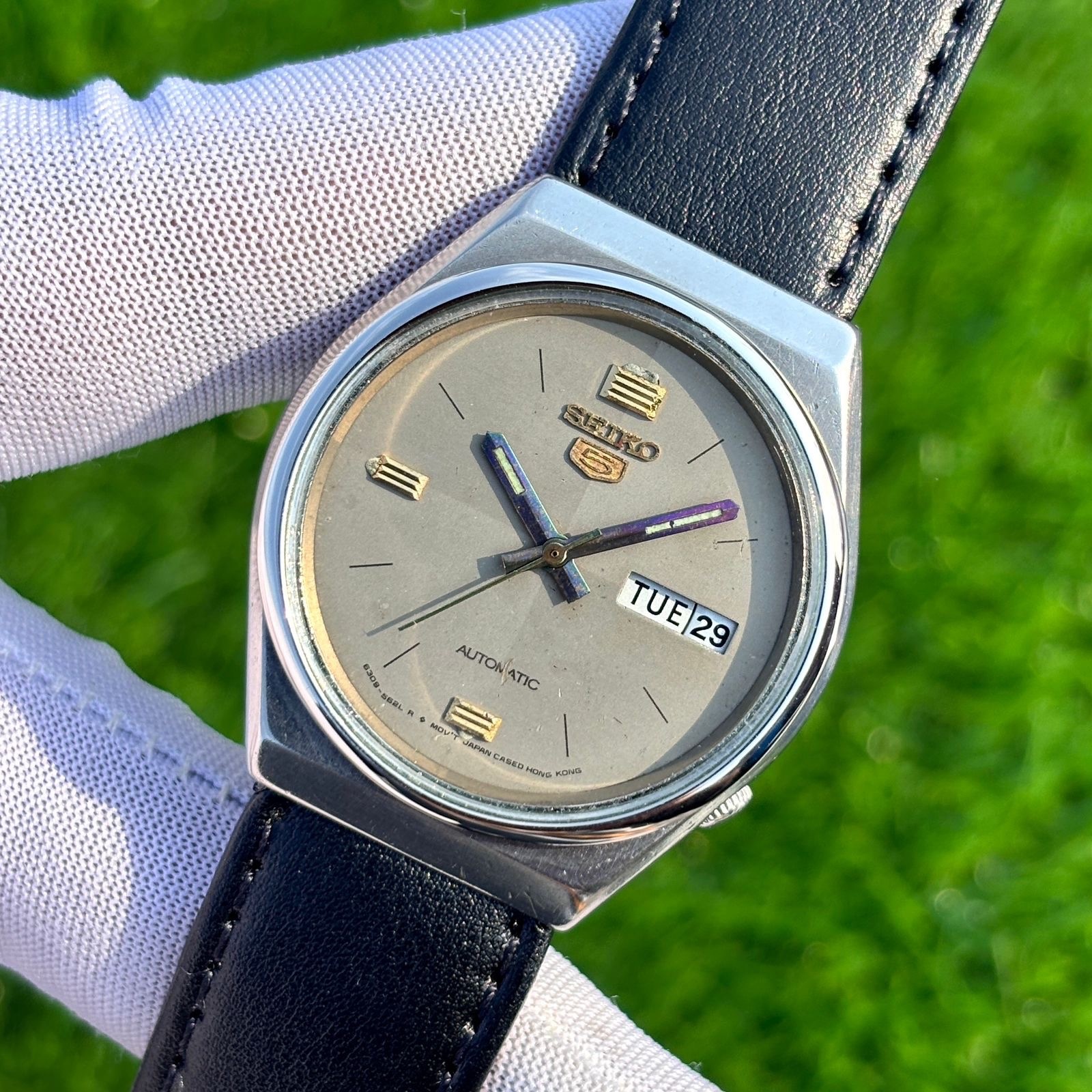 Vintage Seiko 5 Dress Formal Automatic Japan Made Men’s Watch 6309-8830
