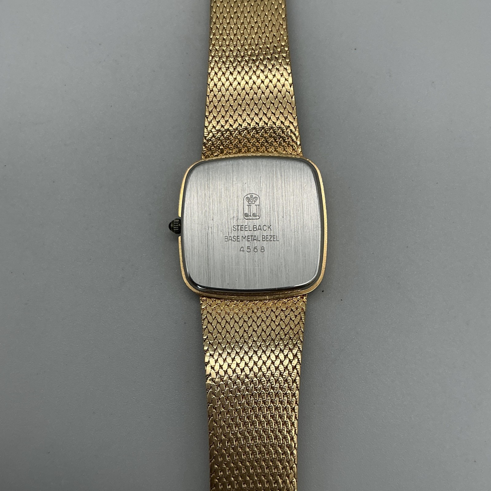 Vintage Jules Jurgensen Mens Watch 28mm Champagne Dial Gold Tone Mesh 4568