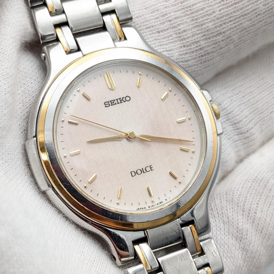 Excellent condition New battery 1988 SEIKO Dolce men’s wristwatch with 8J41 move