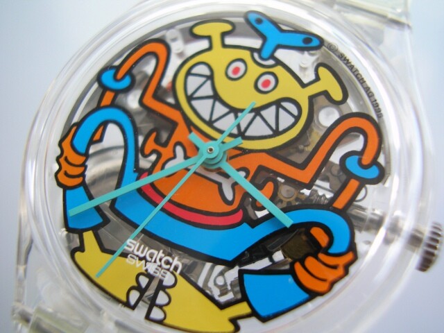 POP BONES! Funky Monster w ART WORK Swatch By JIM AVIGNON! NIB-RARE!