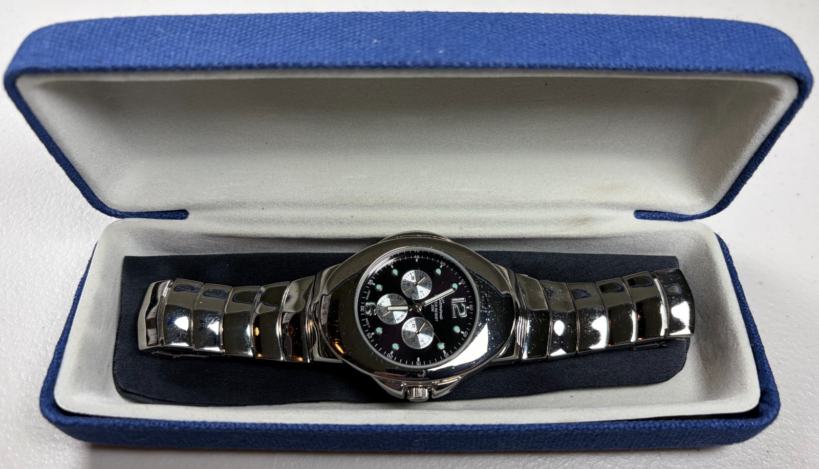 Unworn Geneva Men’s Stainless Steel Quartz Watch – Excellent Condition!