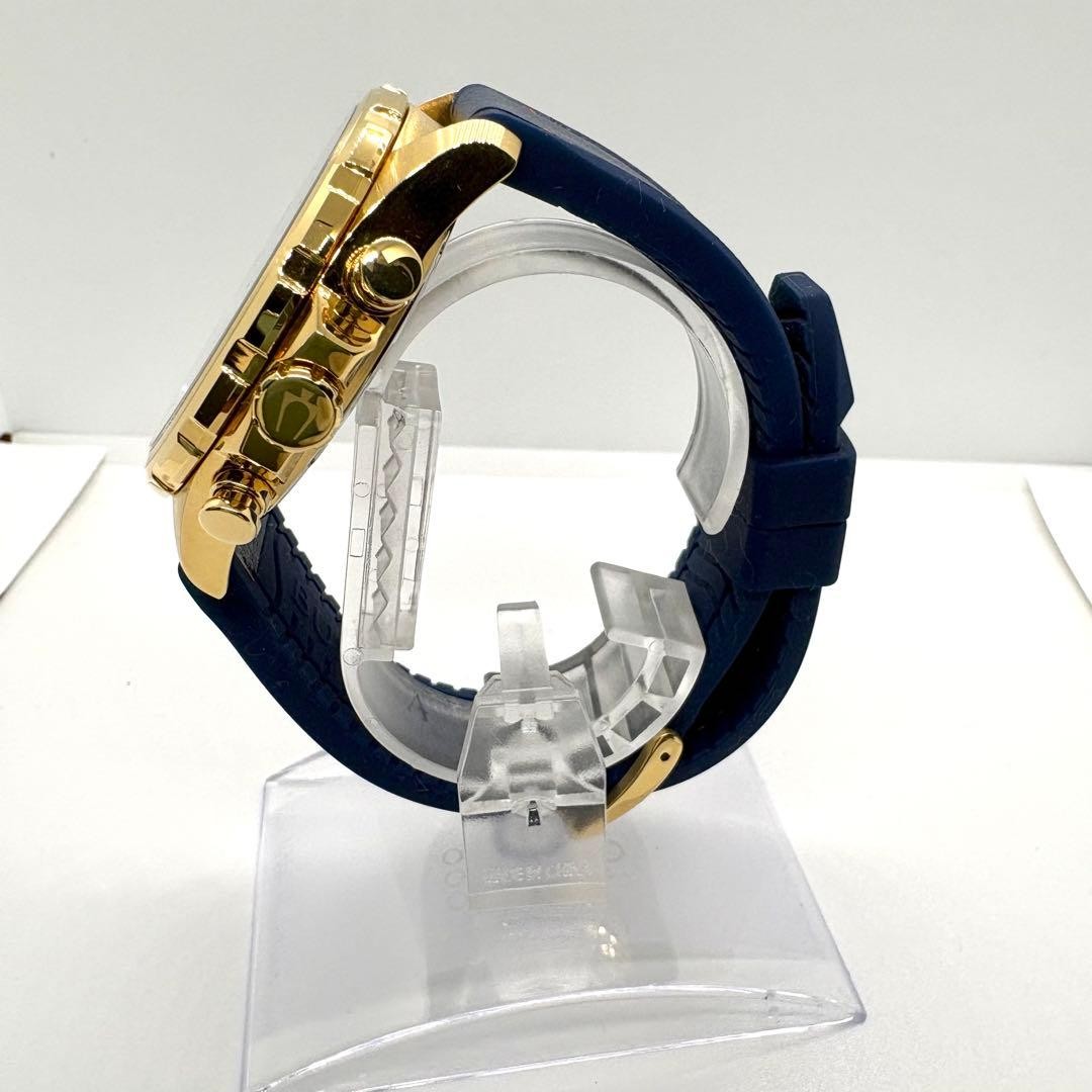 Working Excellent Condition Included Bulova Marine Star Chronograph Blue Dial QZ