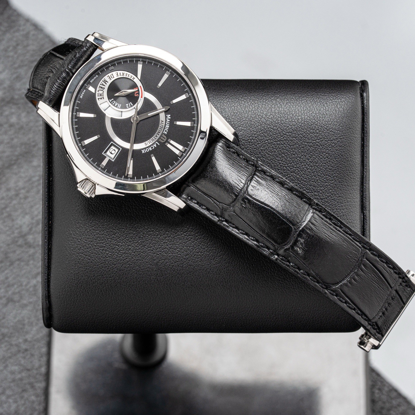 Maurice Lacroix PT6088 De Marche Pontos Stainless Steel Black Dial