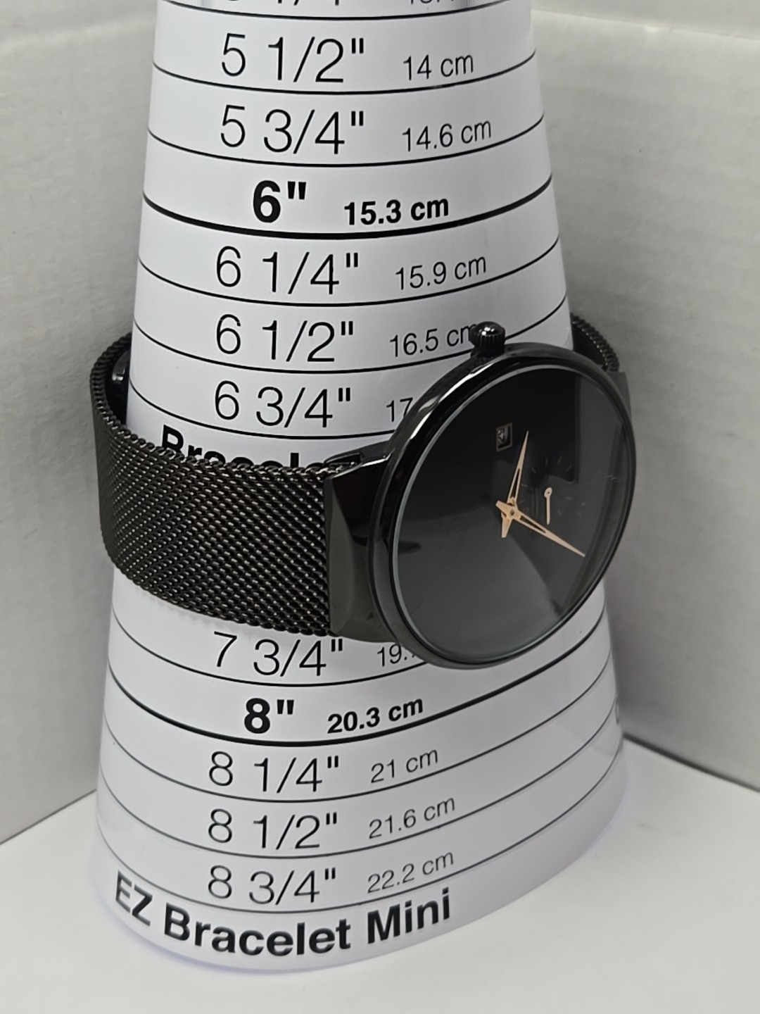 LIGE Dream Black Mesh Stainless Steel Date Quartz Subdial Watch New Battery Mens