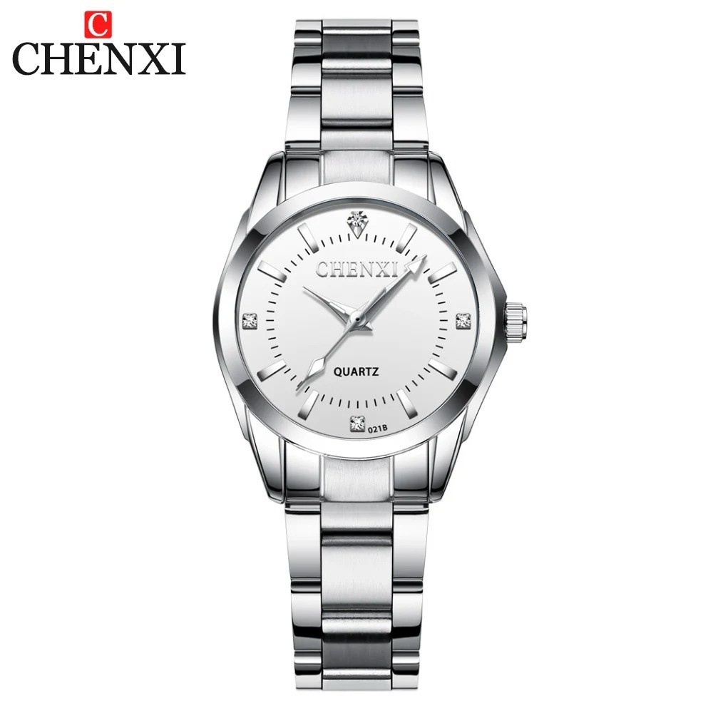 CHENXI 021B Women’s Watch Simple Design Luxury Stainless Steel Women Quartz Wris