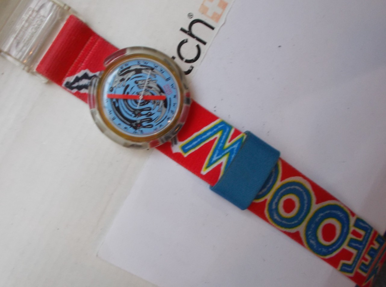 POP SWATCH ” MEEEOOW ” ’92 EXCELLENT – BOX WOW VERY RARE L@@K VINTAGE