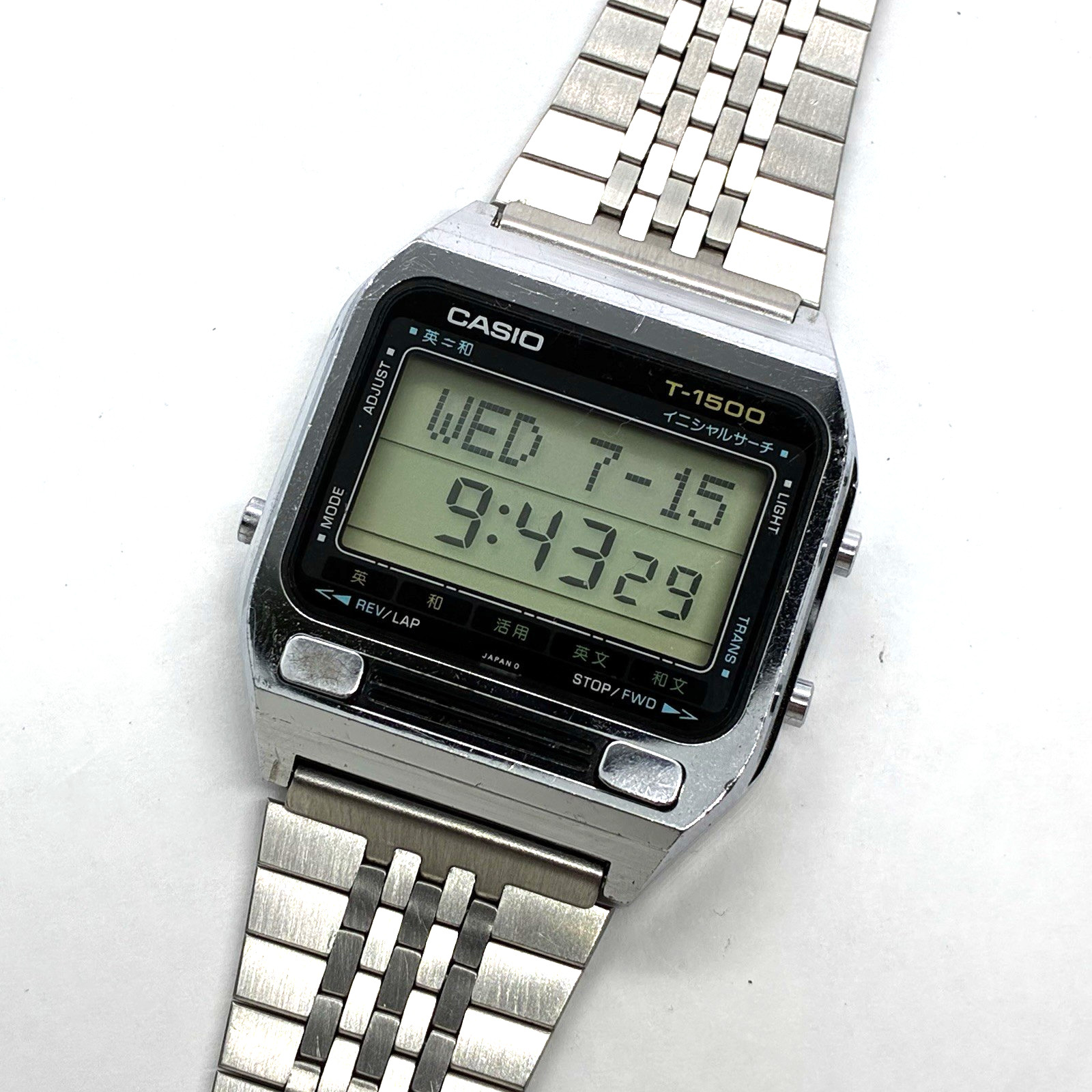 Vintage Casio T-1500 Dict Watch Module 117 Dictionary 1980s Rare Japan #2466