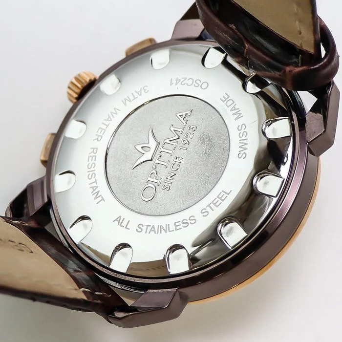 Optima – Swiss Dual Time – OSC241-CRL-7 Quartz 43mm OSC241 30 m (3 ATM / 100