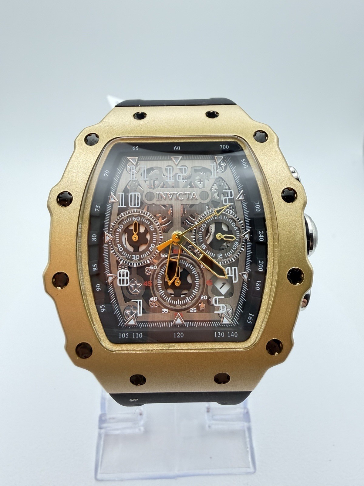 Invicta Cobra Kai Nitro Gen 69698 Men’s Chronograph Watch Gold Black 43mm