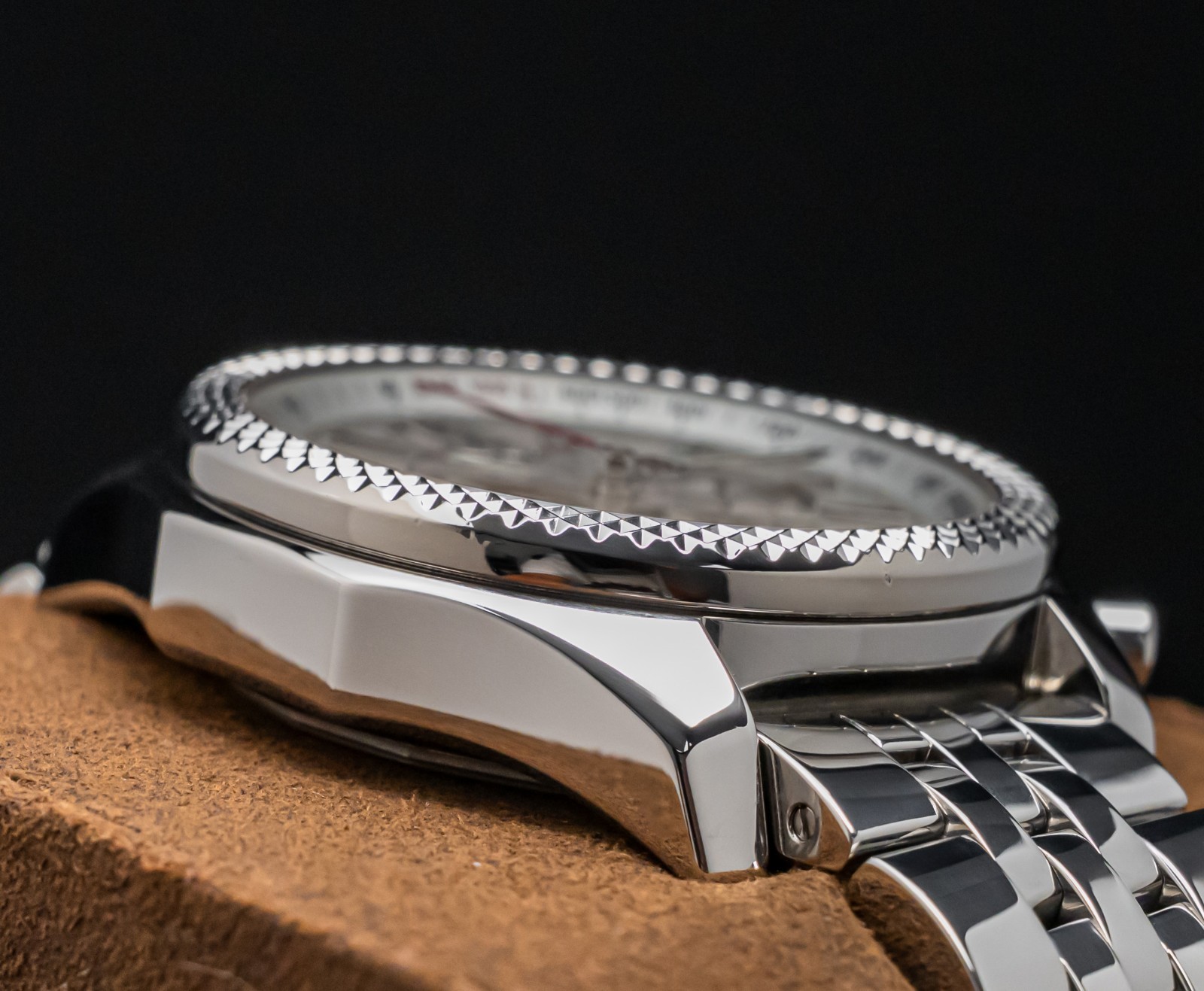 Breitling Bentley Barnato 42mm Silver Dial Box Papers SERVICED eBay Live A41390