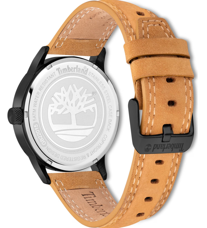 Timberland Bergeron Analog Light Brown Leather Men’s Watch TDWGB2201504