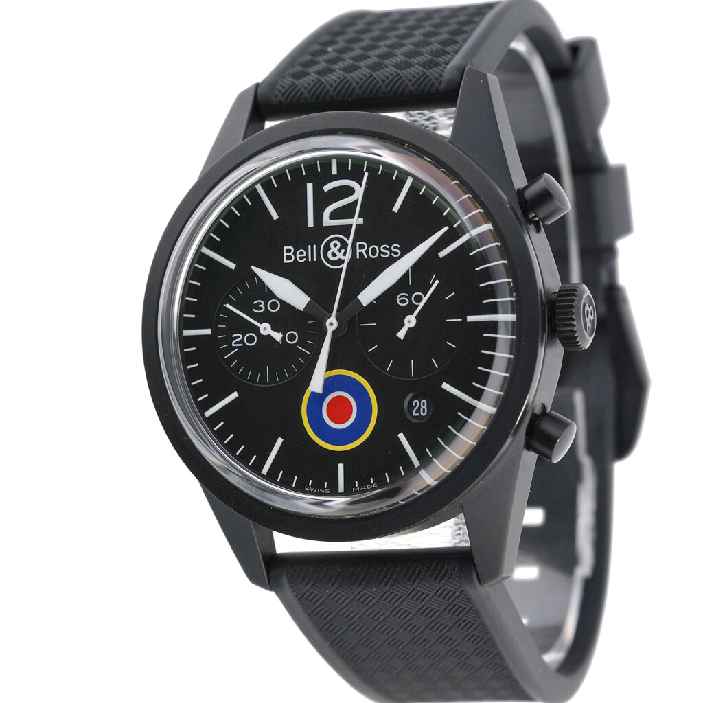 Bell & Ross Br126 BR 126-94-SC with 41mm PVD case and Black dial. Excellent c…