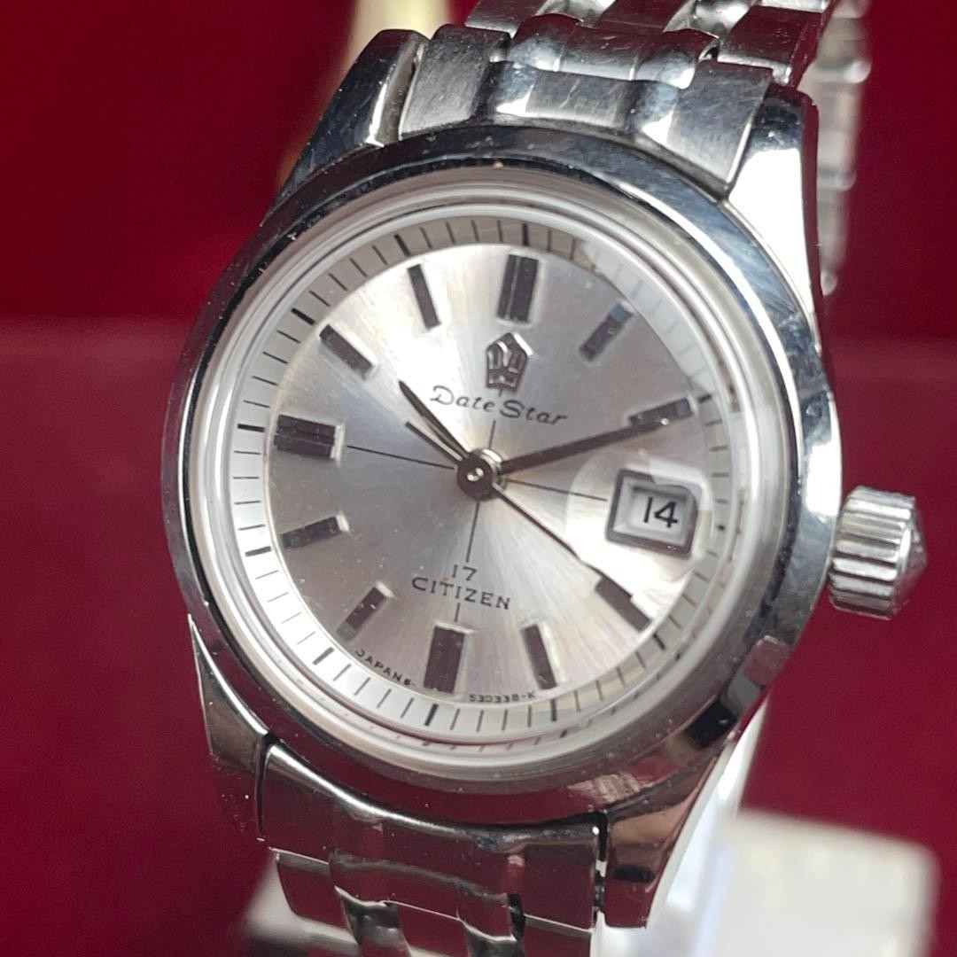 Original crystal replaced / Original bracelet CITIZEN Datestar manual winding 19