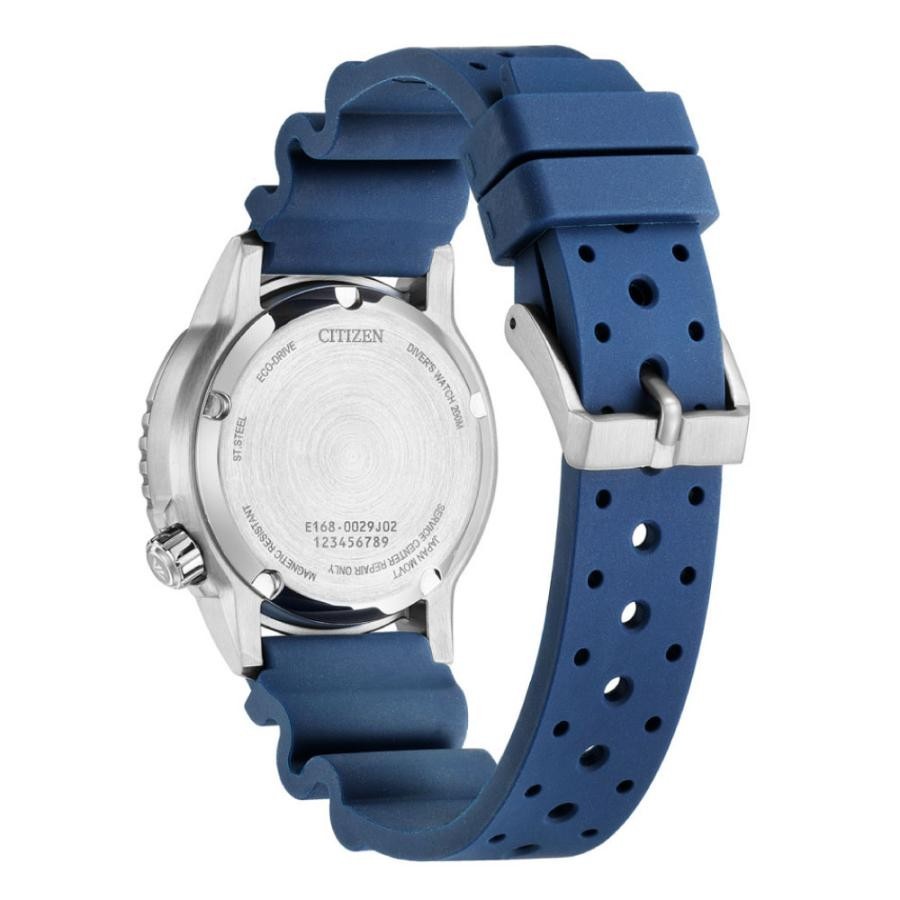 CITIZEN EO2021-05L Promaster Eco-Drive 200m Midsize Diver Blue Rubber Watch