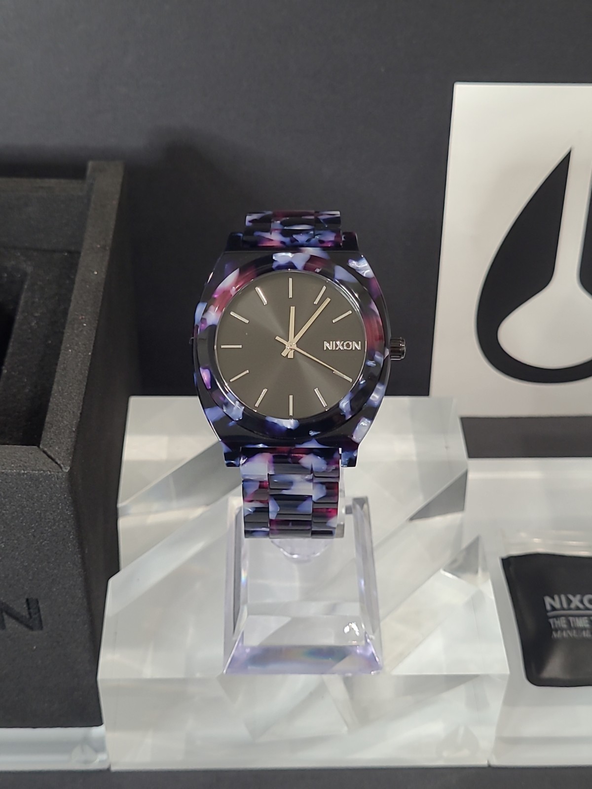 Nixon Medium Time Teller Acetate Black/Multicolor Watch A327-2336