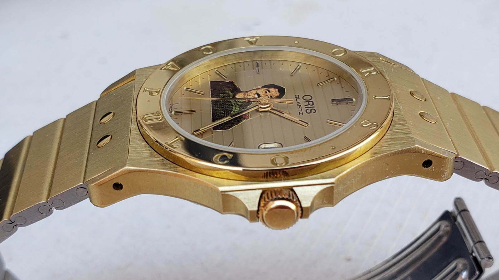 Rare Mint Oris Saddam Hussein Of Iraq 🇮🇶 33mm Quartz Mens Watch
