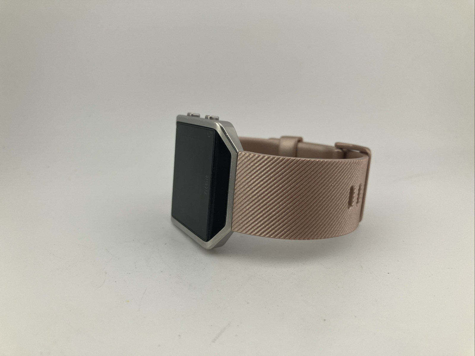 Fitbit Blaze FB502 40mm Smart Watch Silver/Rose Gold Tone w/ Charger Tested/Runs