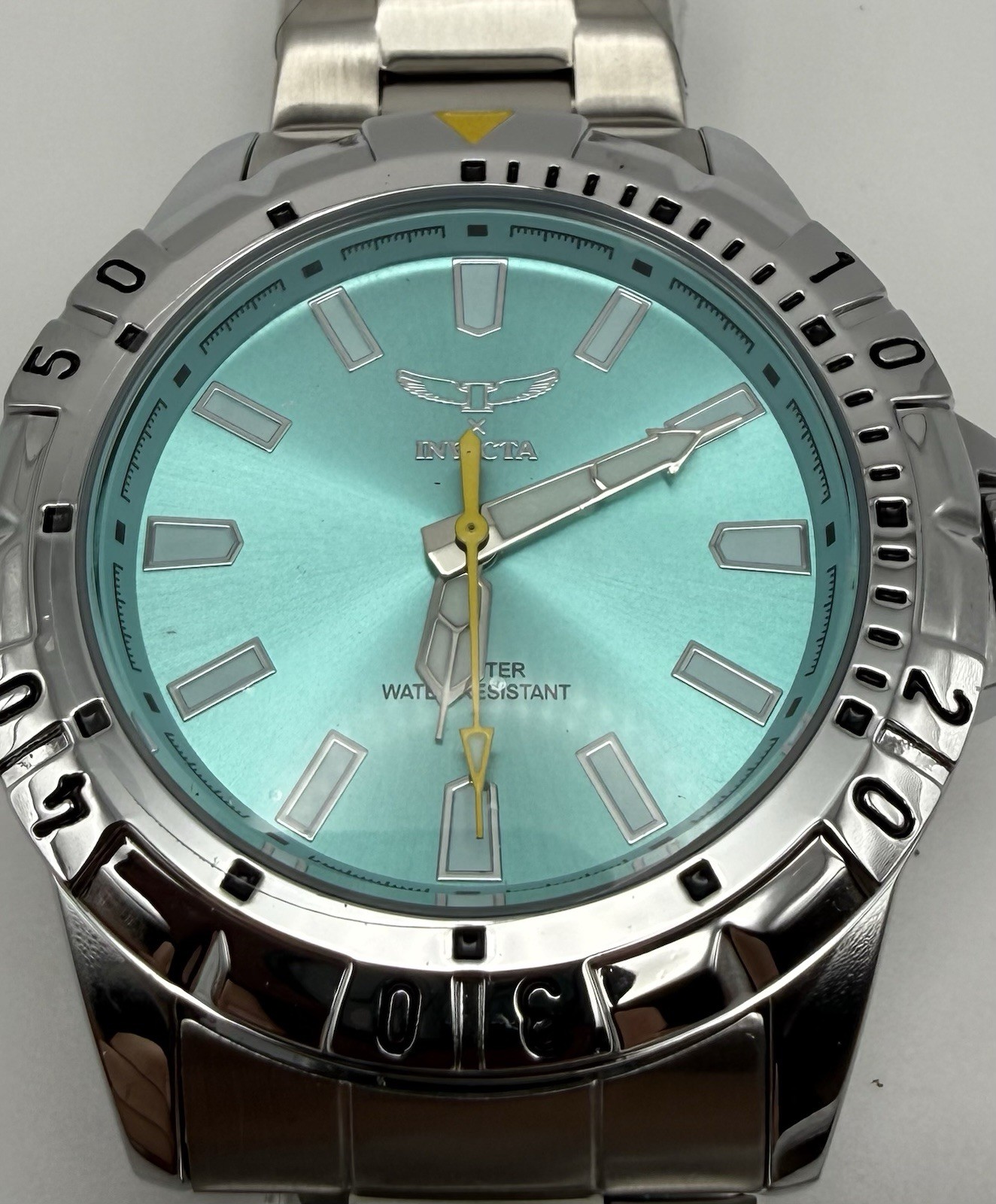 New Invicta Specialty 70051 Men 42mm Silver Stainless Light Blue Dial Watch Box