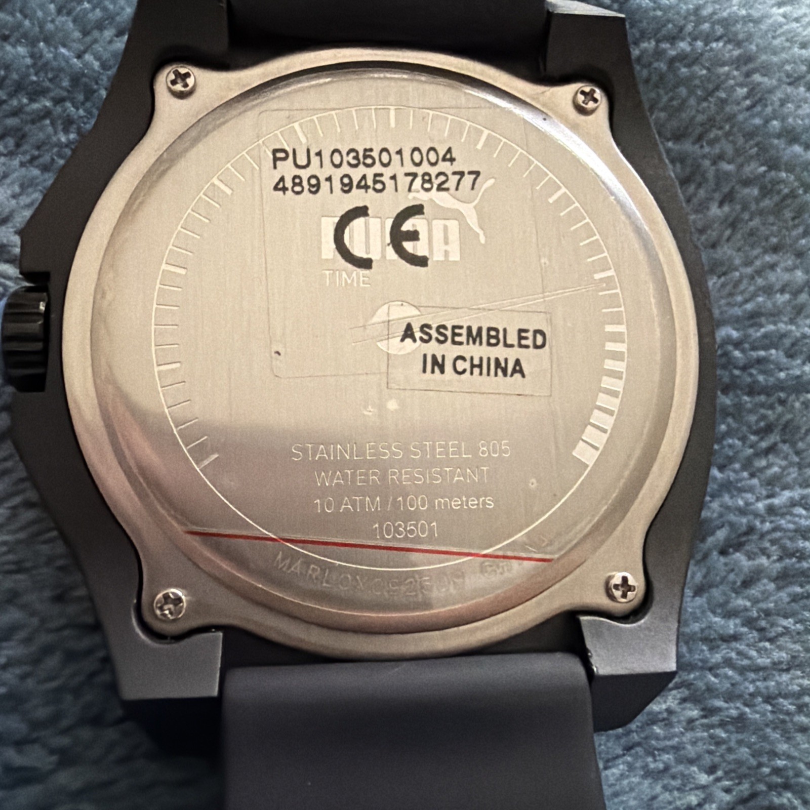 Puma PU103501004 Men’s Wrist Watch 54mm Case 24mm Band | Running New Old Stock