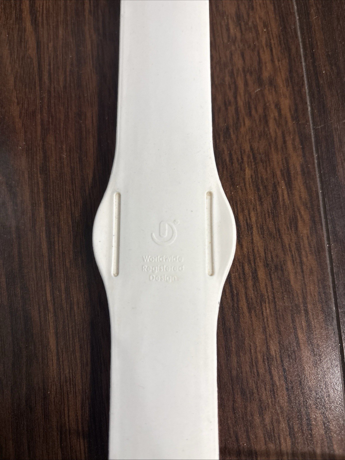 White Silicone Slap-On Snap Watch Worldwide Registered Design Need Battery