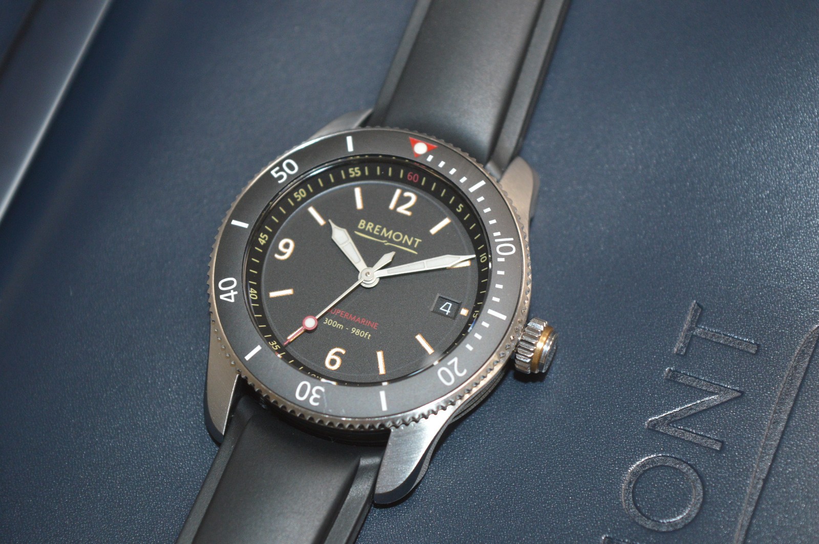 Bremont Supermarine S300-BK-R-S 40mm Mens Automatic Divers Watch