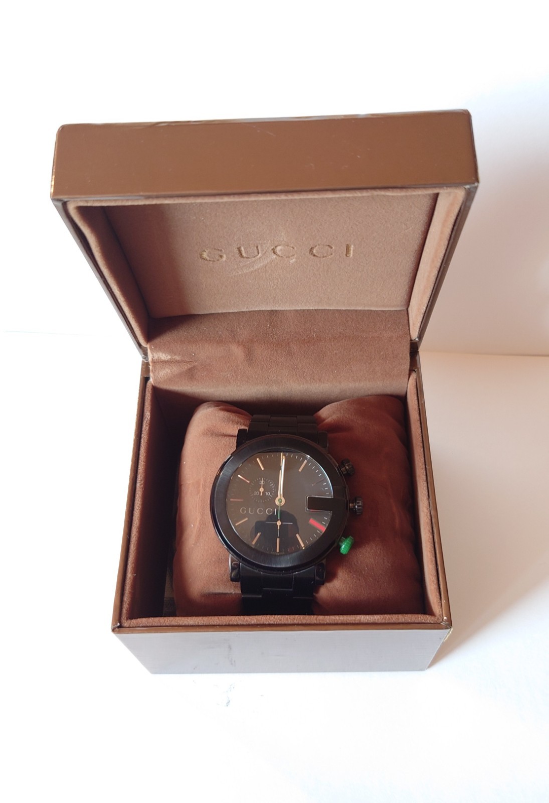 Gucci G‑Chrono YA101331 Unworn Serviced 2026 Full Set Box Links 44mm
