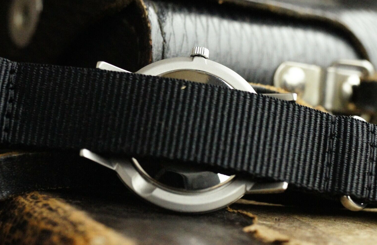 POLJOT De Luxe Ultra SLIM Mechanical Watch leather strap Men’s Vintage