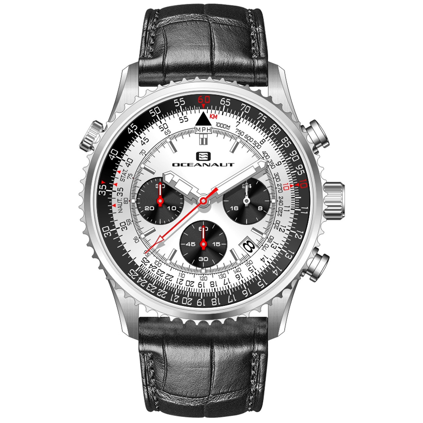Oceanaut Men’s Flight Silver Dial Watch – OC0126