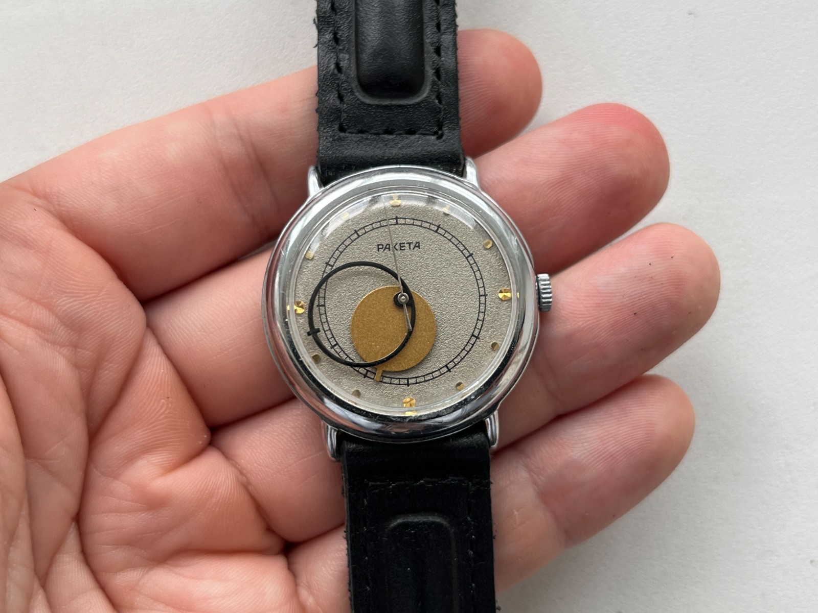 VTG Soviet Mechanical wristwatch RAKETA Copernic Kopernik USSR watch (Serviced)