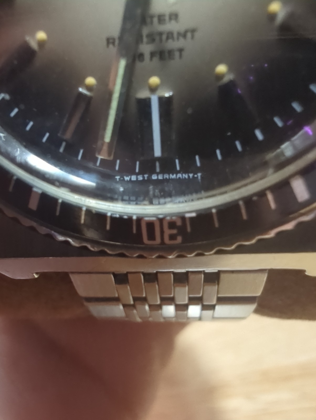 Vintage Bulova Caravelle Devil Diver 666 Ft N6 1976 Charcoal Sunburst Dial