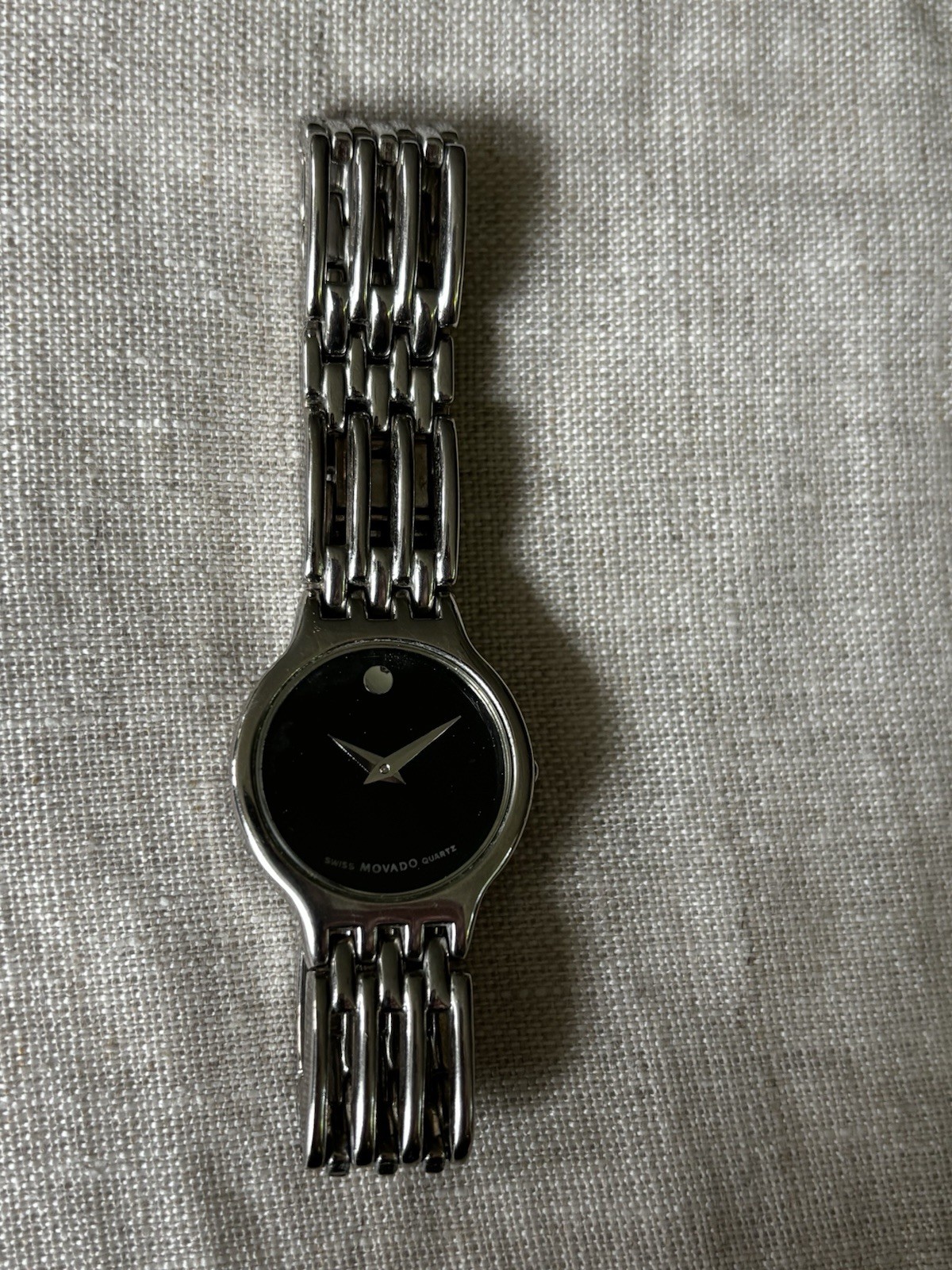 movado womens watch silver stainless steel Watch Pre Owned