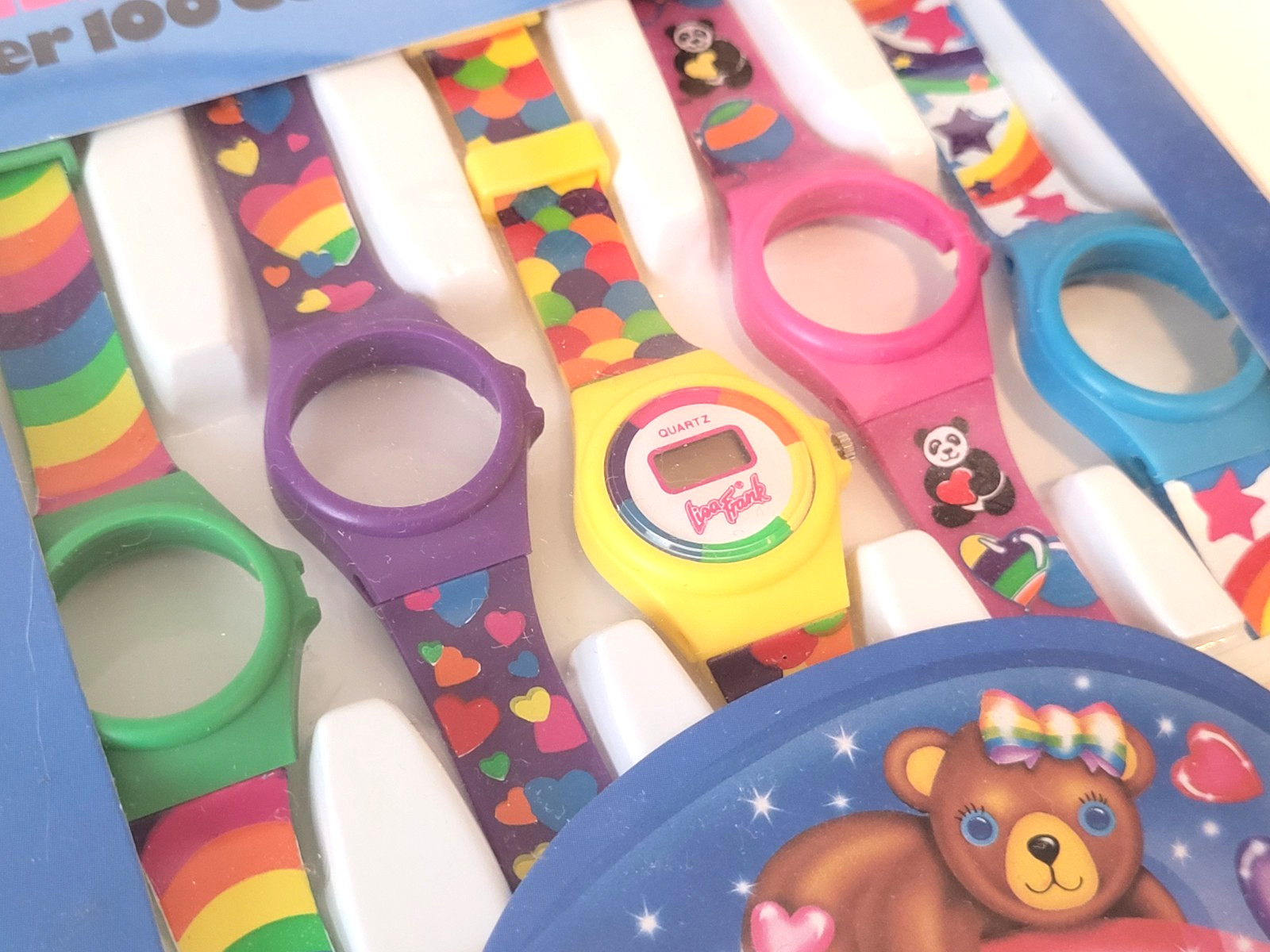 Vintage 1987 Lisa Frank Mix N Match Watch Set Interchangeable Parts – Read
