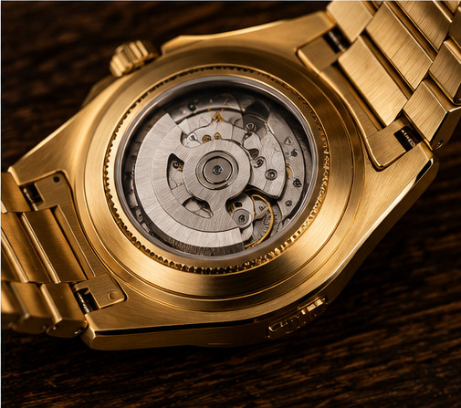 Nova Christian Chosen Custom Watch Black Dial Gold Tone Bracelet Date