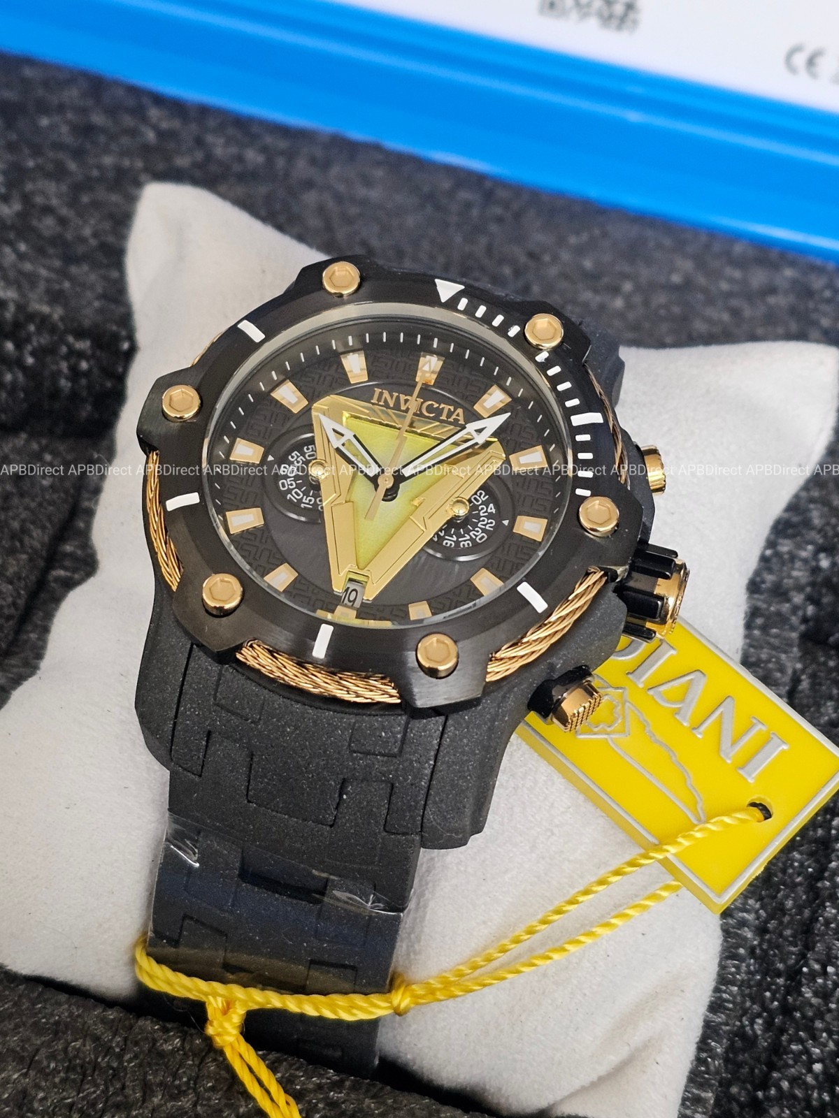 Invicta – DC Comics #127 BLACK ADAM – SAND BLASTED – Limited Ed – mens watch