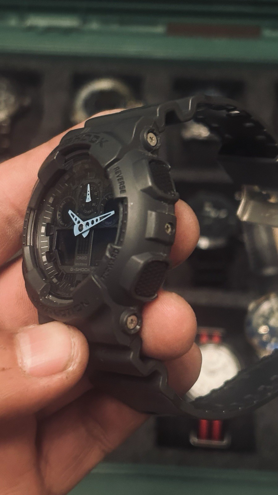 Casio G-SHOCK GA-100C Analog-Digital Quartz 55mm Black Resin 200m