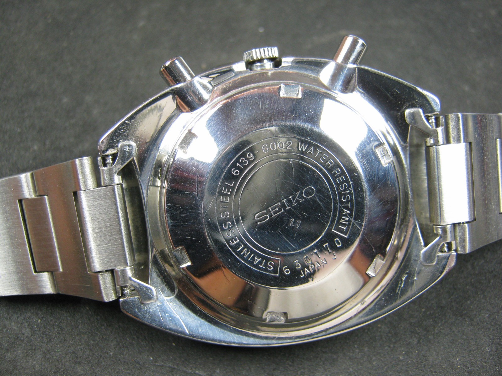 Classic Seiko 6139-6002 Pogue Chronograph Day Date Serviced A1 Condition Japan