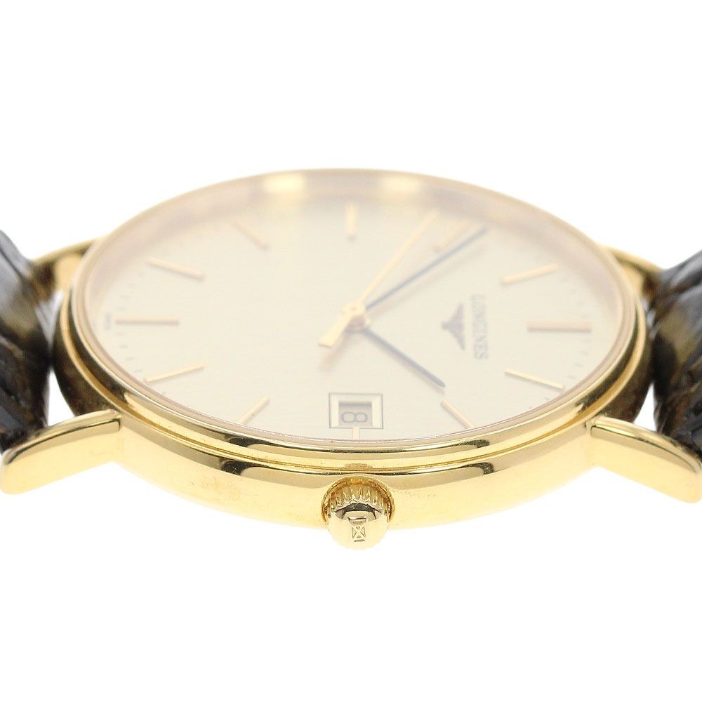 Longines Presence L4.720.2 Date Quartz Unisex Watch Wrist 19cm/7.5in