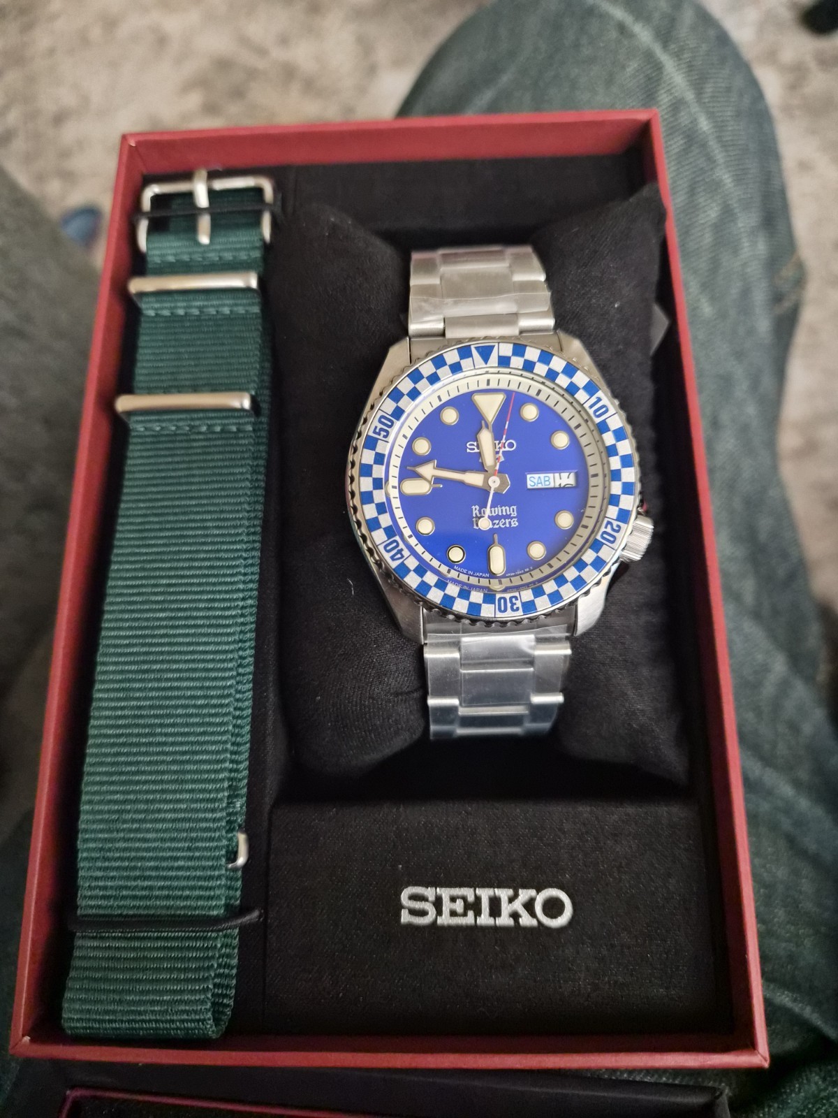 NEW Seiko 5 Sports Rowing Blazers x Wind Vintage SRPM19 Limited Edition 2500