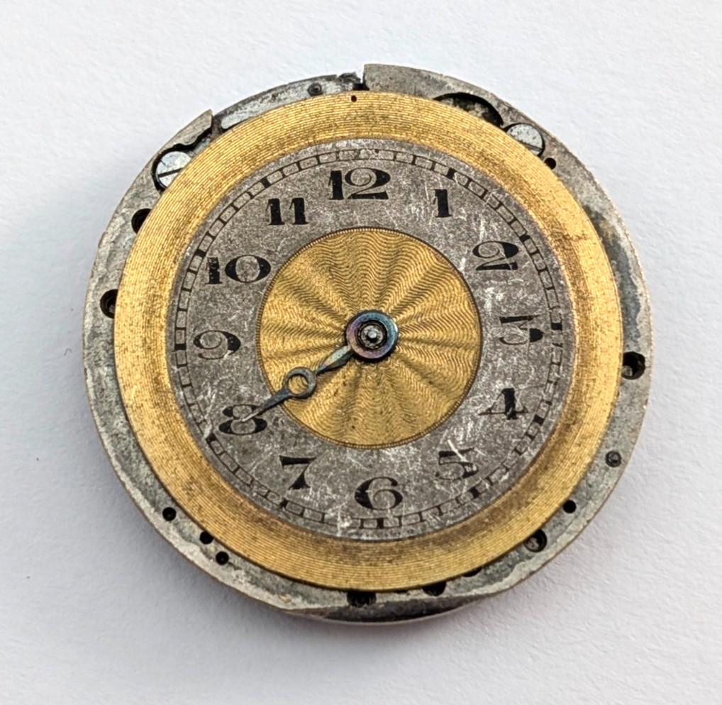 GIRARD 15j Art Deco Textured Dial Ladies 24mm Swiss Watch Movement PARTS REPAIR