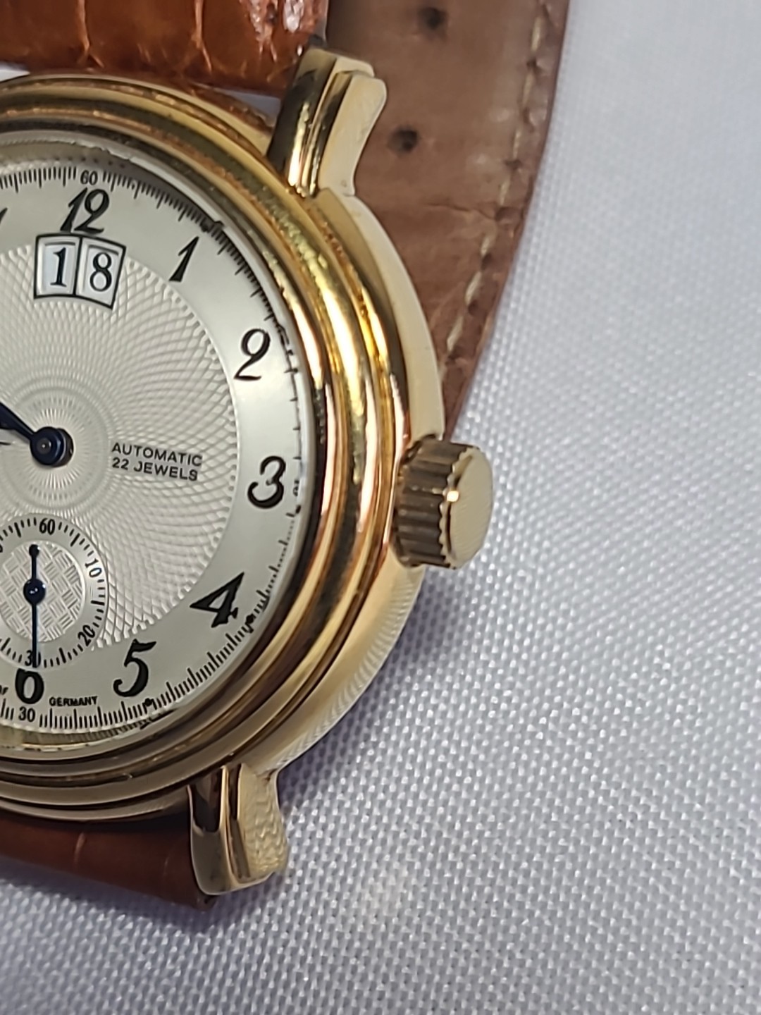 Elysee Düsseldorf Germany 80252G Chronograph Quartz Watch White/Cream Date