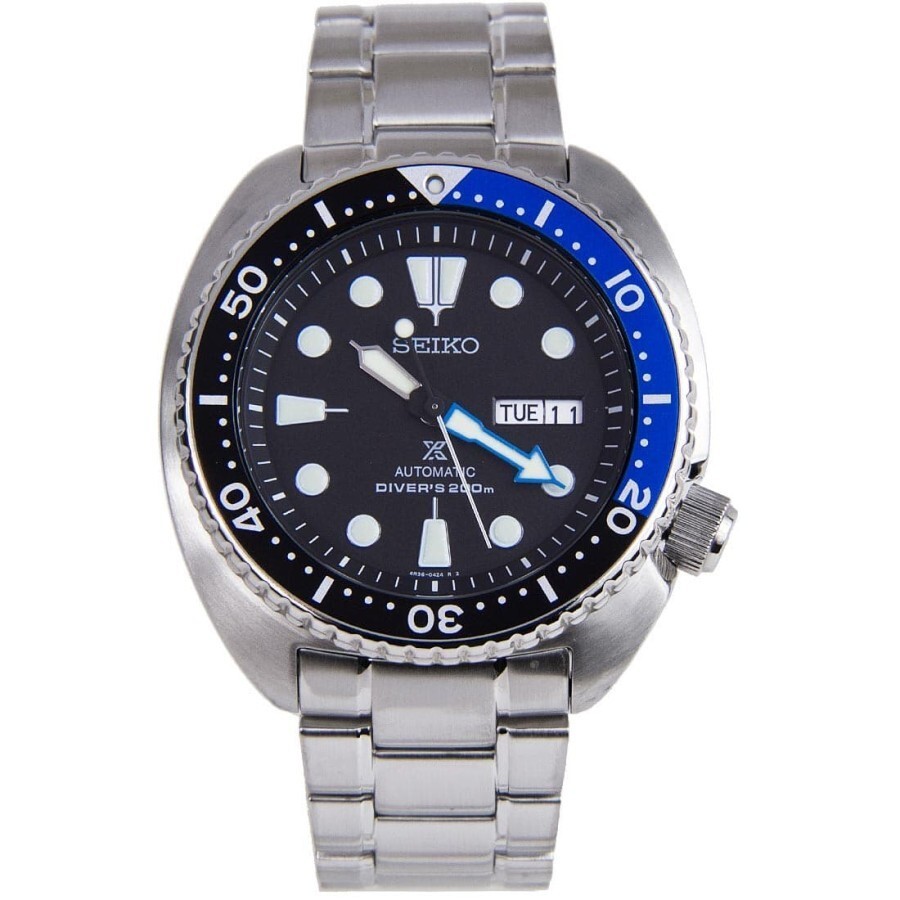 SEIKO ProspeX SRP787K1 Automatic Diver’s Turtle Black Blue Batman Watch 4R36