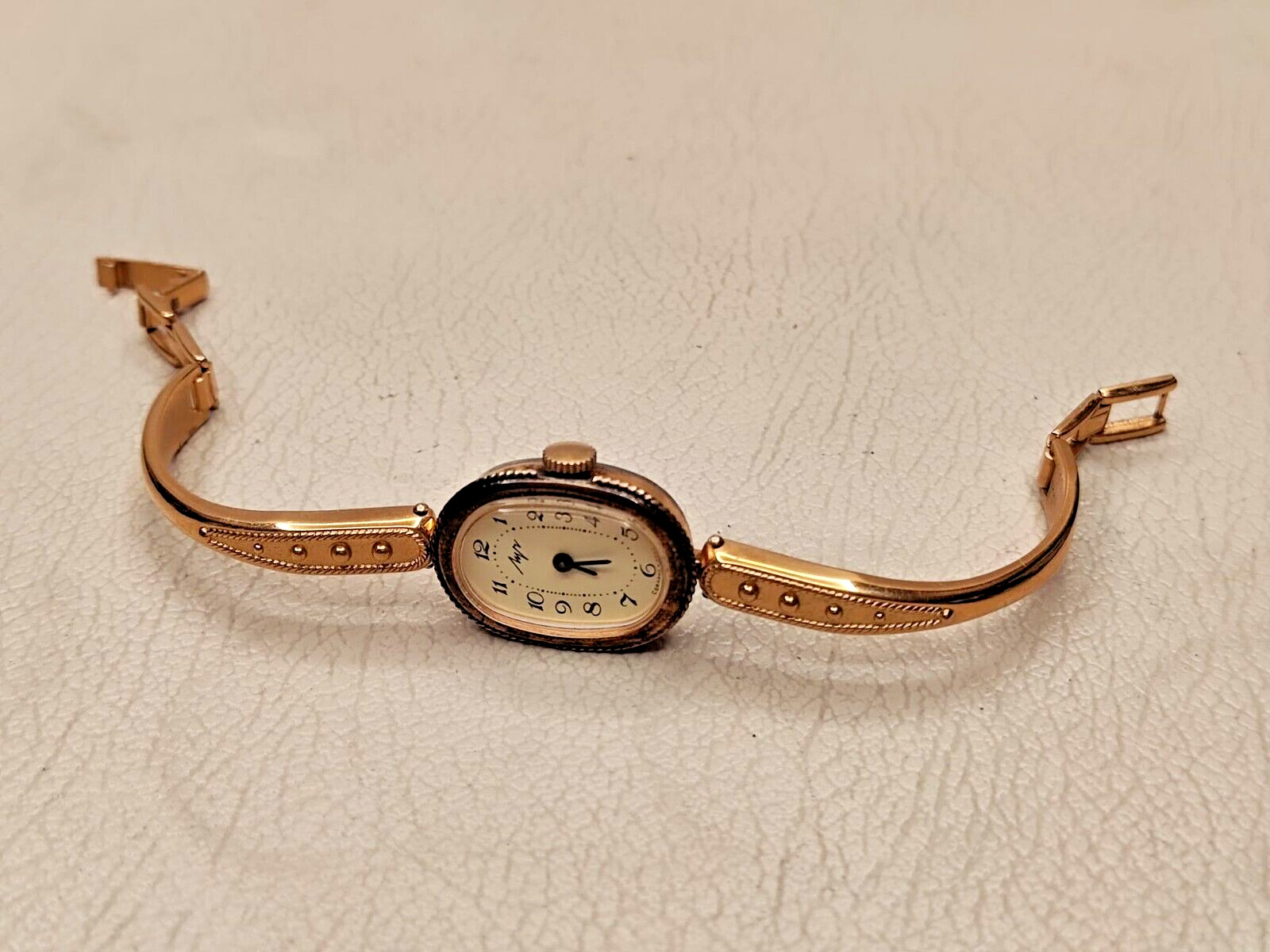 Vintage Small LUCH Women’s Gold plated USSR Watch Mechanical