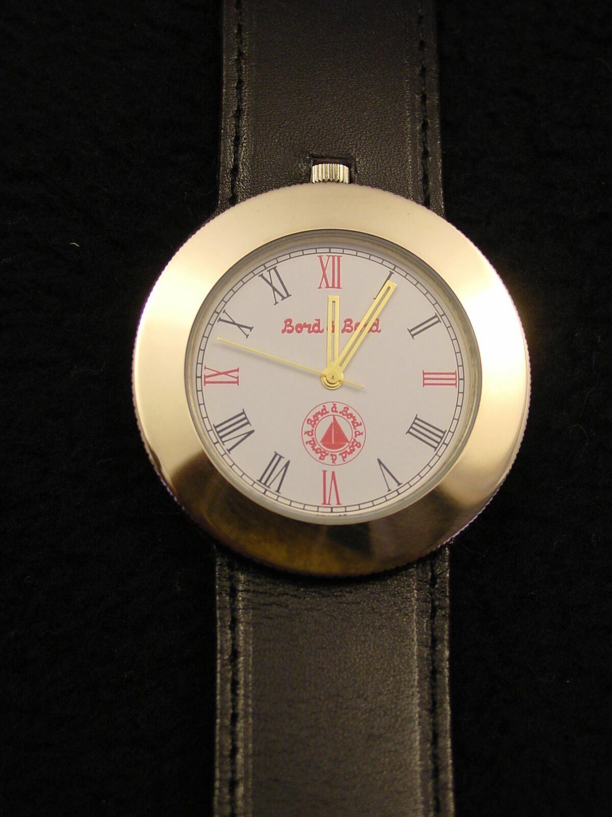 Wristwatch Bord a’ Bord Uni-Sex Bronze Genuine Leather NOS 1980s France