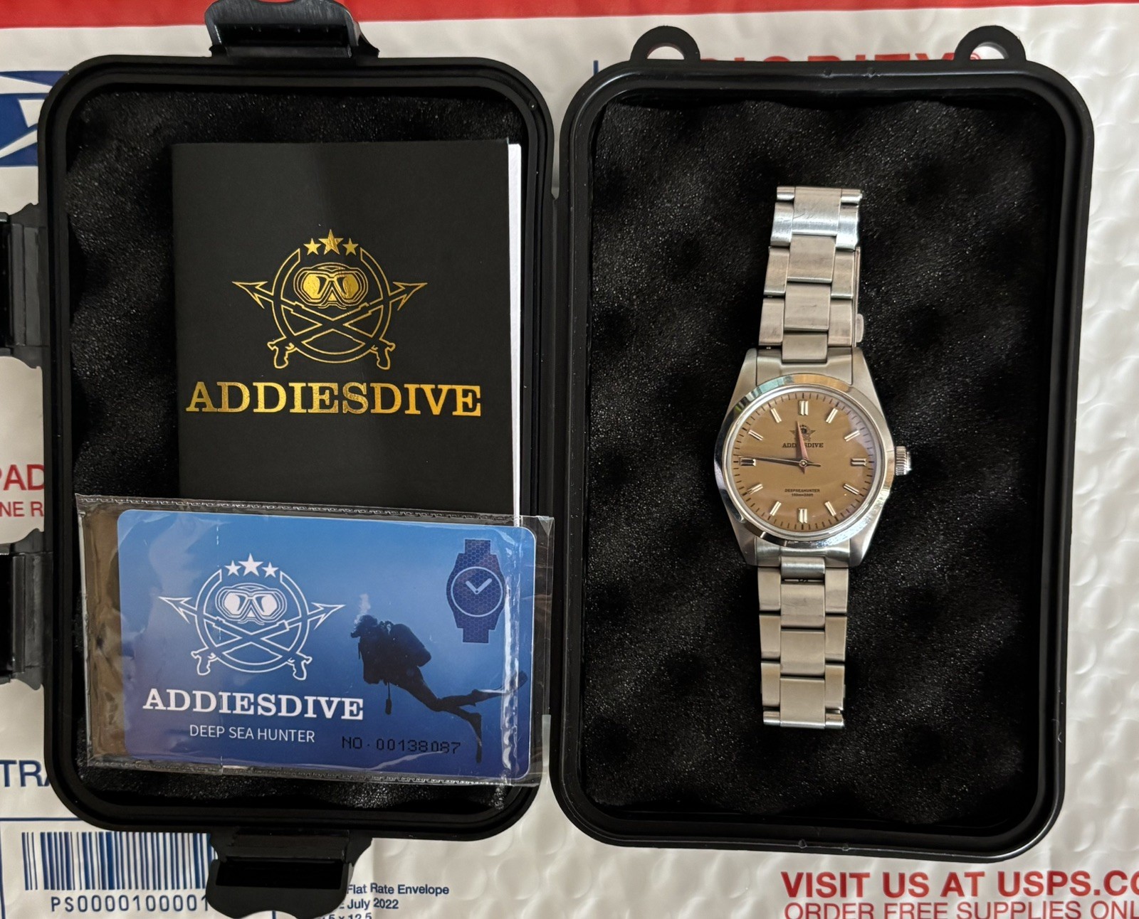 ADDIESDIVE 36mm deep sea hunter Watch Movement